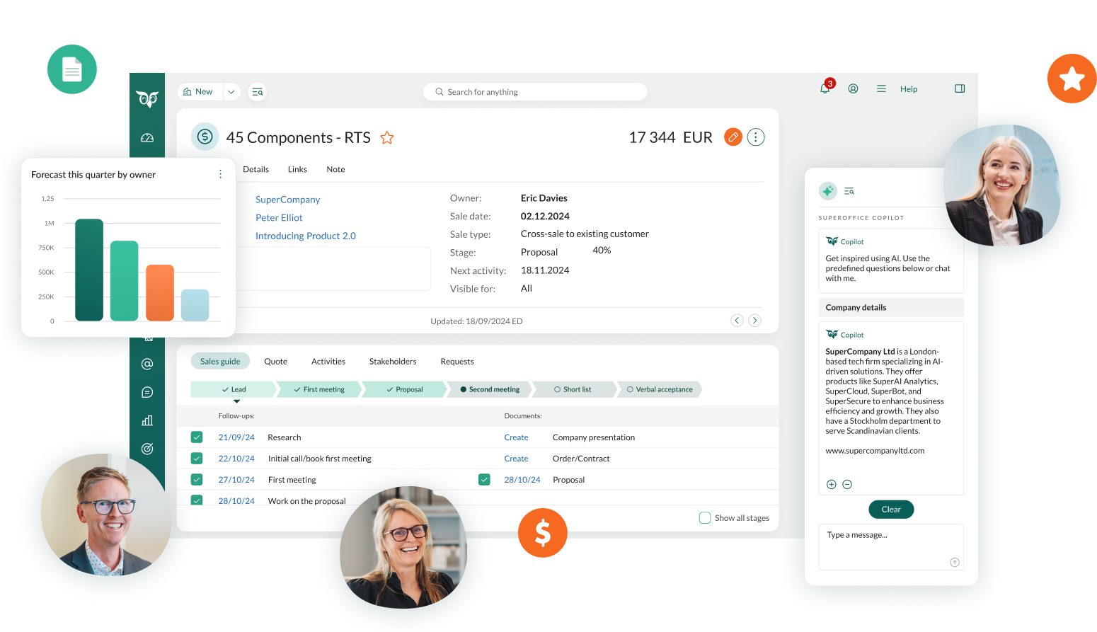 SuperOffice screen shot